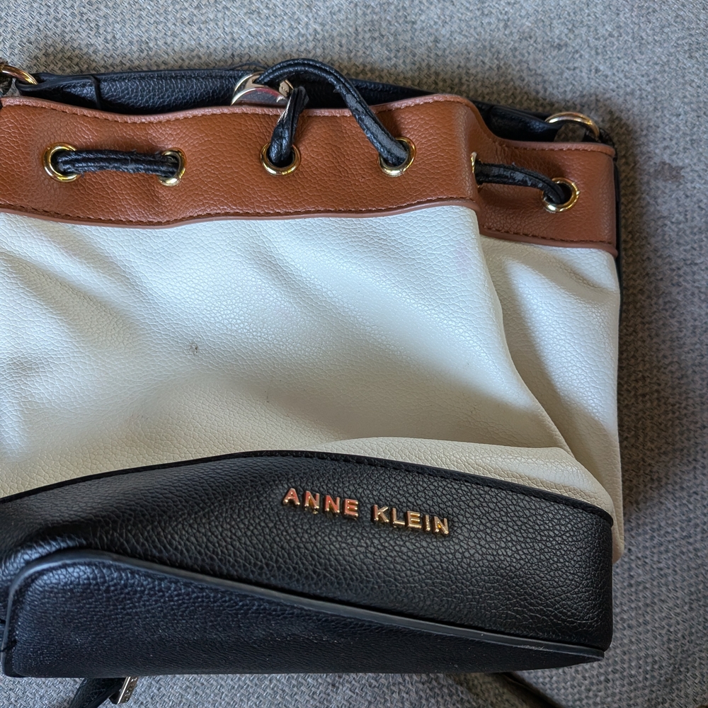 Anne Klein Tri-Color Bucket Shoulder Bag